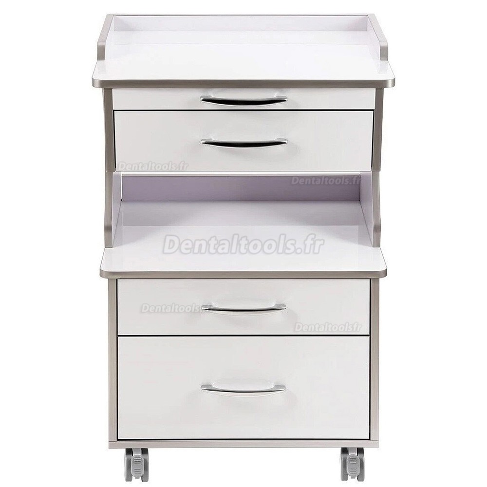 Dentech G15 chariot dentaire mobile pour instruments avec 3 tiroirs